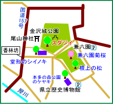 金沢城公園マップ
