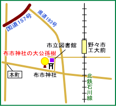 布市神社マップ