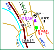 鶴来本町通りのモミ　マップ