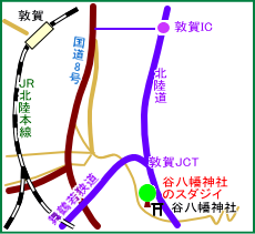 谷八幡神社マップ