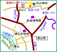 薬師の大イチョウ・マップ