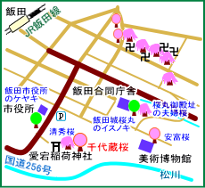 愛宕稲荷神社マップ