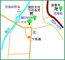 諏訪大社下社春宮マップ