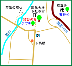 諏訪大社下社春宮マップ