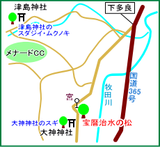 宝暦治水の松マップ