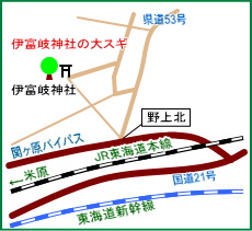 伊富岐神社マップ