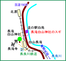 長滝白山神社マップ