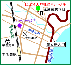 比波預天神社マップ