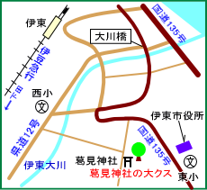 葛見神社マップ