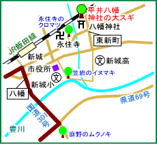 平井八幡神社マップ