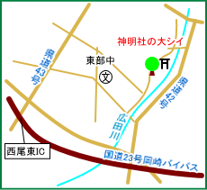 神明社の大シイ　マップ