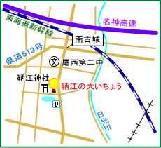 鞆江神社マップ