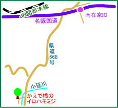 かえで橋のイロハモミジ　マップ