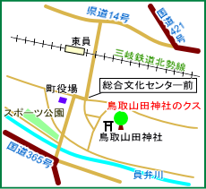 鳥取山田神社マップ