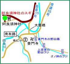 阿良須神社マップ