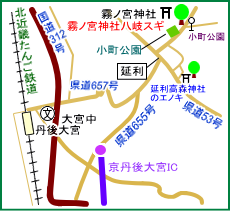 霧ノ宮神社マップ