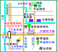 満足稲荷神社マップ