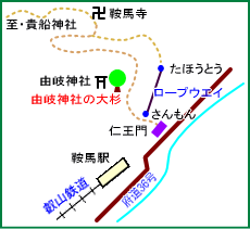 由岐神社マップ