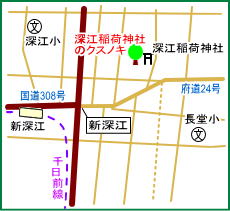 深江稲荷神社マップ