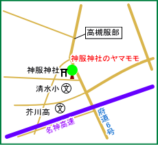 神服神社マップ