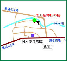 大上権神社の楠マップ