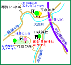 船谷日枝神社マップ
