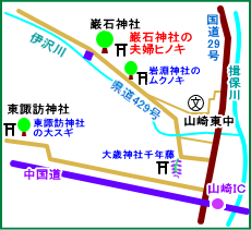 巌石神社マップ