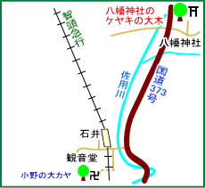 下石井八幡神社マップ
