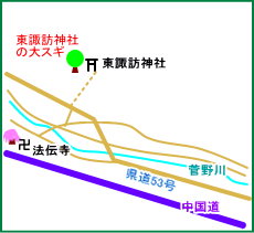 東諏訪神社マップ