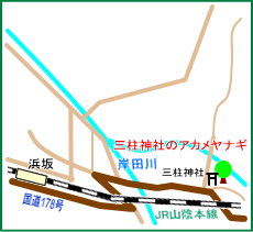 三柱神社マップ