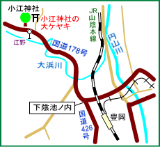 小江神社マップ
