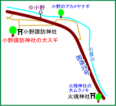小野諏訪神社マップ