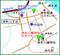 洲本八幡神社マップ