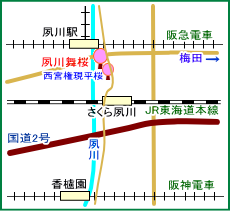 夙川舞桜マップ