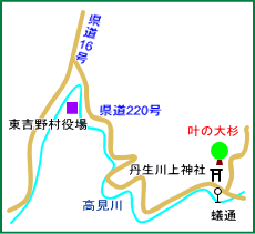 丹生川上神社マップ