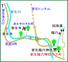室生龍穴神社マップ