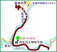 丹生川上神社下社マップ