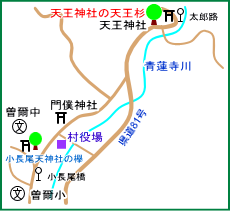 天王神社マップ