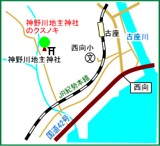 神野川地主神社マップ