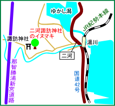 二河諏訪神社マップ