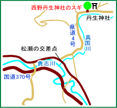 西野丹生神社マップ