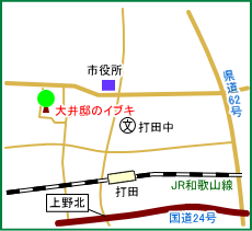 大井邸のイブキ　マップ