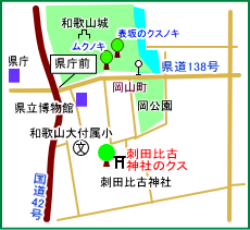 刺田比古神社マップ