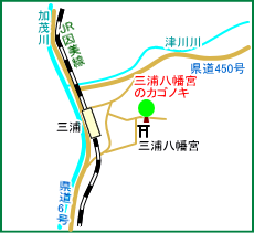 三浦八幡宮マップ