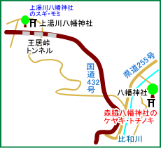 森脇八幡神社マップ