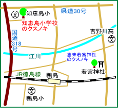 知恵島小学校マップ