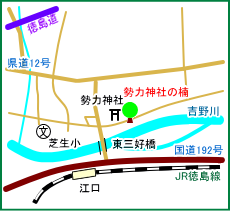 勢力神社マップ