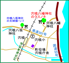 宍喰八幡神社マップ