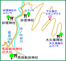 馬岡新田神社マップ