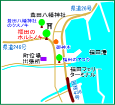 福田のホルトノキ　マップ